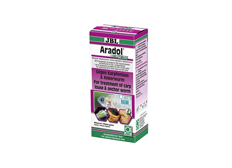Produktabbildung: JBL Aradol Plus 250 gegen Ankerwürmer, Karpfenläuse, Kiemenkrebse und Asseln