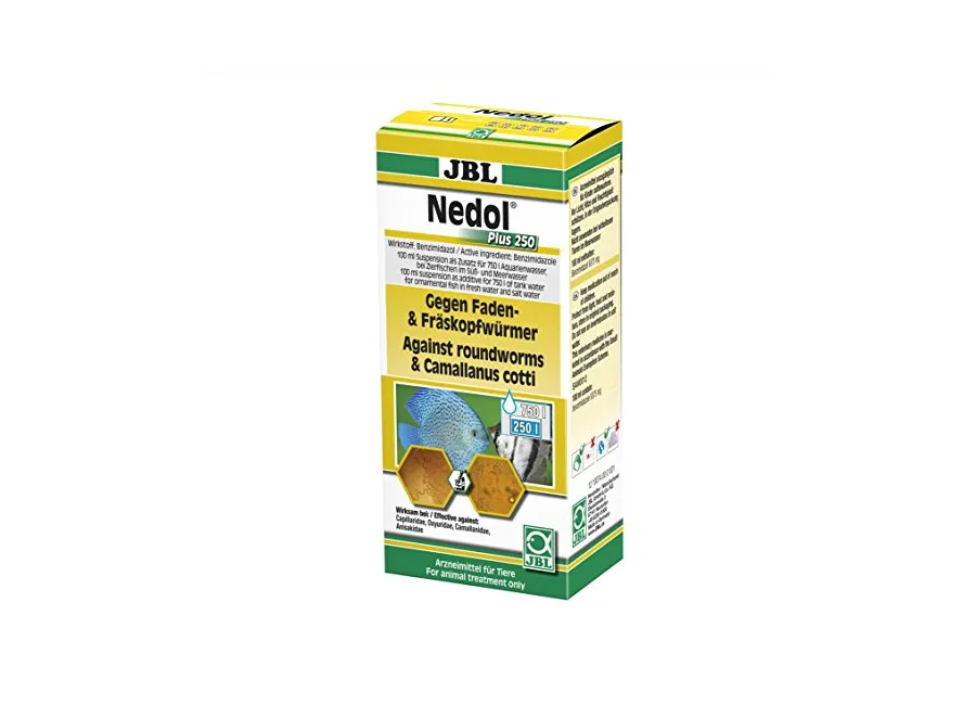 Produktabbildung: JBL Nedol Plus 250 gegen Haarwürmer, Fräskopfwürmer, Madenwürmer und andere Nematoden